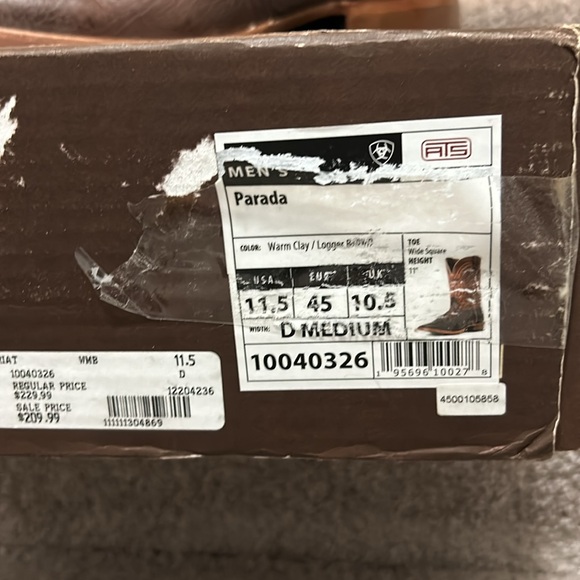 Ariat men’s cowboy boots Parada - Picture 2 of 5